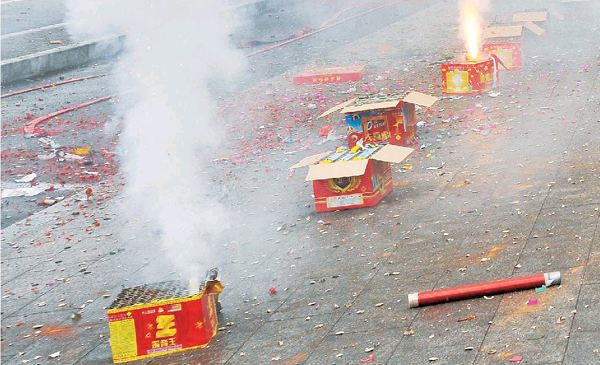 一掛鞭炮帶走多少清新空氣？